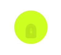 MSV Set di 2 Ganci da Parete Rotondi Riposizionabili Verde Anice