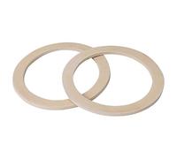 MSV - Set di 2 tappetini da bagno in microfibra di ciniglia - Pelo lungo, antiscivolo - Lavabili in lavatrice - Comodo anello per appenderli - Comfort e igiene ottimizzati - Rosso - 40x60 cm