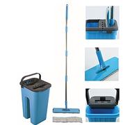 MSV Touchless Mop - Mocio autopulente, con secchio da 4 litri, pulizia per tutti i tipi di pavimenti, piastrelle, parquet, linoleum, laminato, ricambio