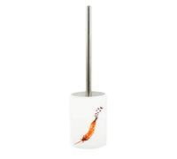 MSV (Sfera da Bagno in Piuma Arancione e Supporto Indiano, Bianco, Ø9,5 / Altezza Totale 37