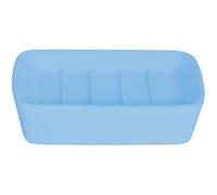 MSV Soft Touch 140.687 Peach Sapone Pelle Piatto PS/Rivestimento in Gomma Blu 11,8 x 8,80 x 2,7 cm