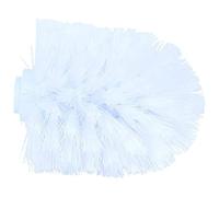 MSV - Spazzola per WC in plastica Resistente - Design Moderno - Facile da Pulire - Ø 8 x 10 cm - Bianco - Filettatura di Sicurezza - Pratico Accessorio per WC