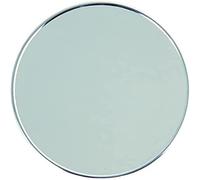 homeXpert MSV 141402 - Specchio ingranditore con ventosa, in metallo, argento, 17 x 17 x 3 cm
