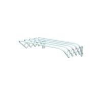 MSV Stendibiancheria Parete, Metallo, Bianco, 80 x 45 x 19 cm