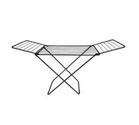 MSV - Stendibiancheria pieghevole con ali - Nero - Capacità di asciugatura 18M - Dimensioni 180x50x108cm - Design pratico e compatto - Per uso interno ed esterno