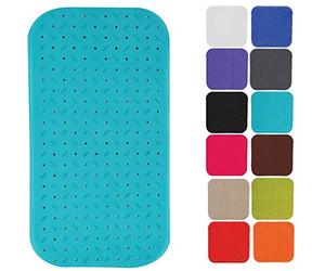 MSV Tappetino da Bagno Gomma Antiscivolo Class 36x76 cm Azzurro Cielo