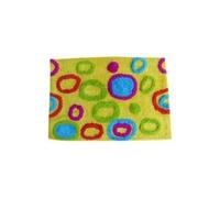 MSV Tappetino da Bagno in Cotone 40x60 cm Modello Rotondo Multicolore