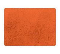 MSV - Tappetino da bagno in microfibra - 40 x 60 cm - Arancione - Morbido e confortevole - Assorbimento rapido - Ideale per il bagno - Facile da pulire - Asciugatura rapida