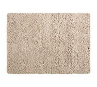 MSV - Tappetino da bagno in microfibra - 40 x 60 cm - Beige - Morbido e confortevole - Assorbimento rapido - Ideale per il bagno - Facile da pulire - Asciugatura rapida