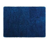 MSV - Tappetino da bagno in microfibra - 40 x 60 cm - Blu scuro - Comfort accogliente - Assorbimento rapido - Ideale per il bagno - Facile da pulire - Asciugatura rapida