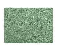 MSV - Tappetino da bagno in microfibra - 40 x 60 cm - Verde basilico - Comfort accogliente - Assorbimento rapido - Ideale per il bagno - Facile da pulire - Asciugatura rapida
