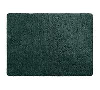 MSV - Tappetino da bagno in microfibra - 40 x 60 cm - Verde scuro - Comfort accogliente - Assorbimento rapido - Ideale per il bagno - Facile da pulire - Asciugatura rapida