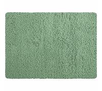 MSV - Tappetino da bagno in microfibra - 50 x 70 cm - Verde basilico - Comfort accogliente - Assorbimento rapido - Ideale per il bagno - Facile da pulire - Asciugatura rapida
