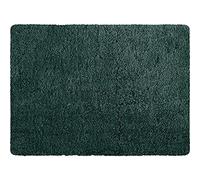MSV - Tappetino da bagno in microfibra - 50 x 70 cm - Verde scuro - Comfort accogliente - Assorbimento rapido - Ideale per il bagno - Facile da pulire - Asciugatura rapida