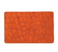 MSV Tappetino da Bagno Pebble, Arancione, 50 x 80 cm