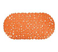 MSV Tappetino da Bagno, Polivinilcloruro (PVC), Arancione, Unique Size