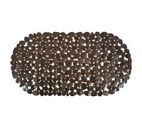 MSV Tappetino da Bagno PVC Ciottoli 35x68 cm Cioccolato