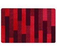 MSV Tappetino da Bagno Spirella, Accessorio da Bagno Rosso Morbido e Assorbente, Ideale per Il Bagno, Comfort ottimale, Antiscivolo, Facile da Pulire, Dimensioni 70 x 120 cm, Colore: Rosso