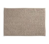 MSV Tappetino da Bagno Tappetino da Doccia „ciniglia“ a Pelo Lungo Morbida Microfibra Antiscivolo 40x60 cm Tortora