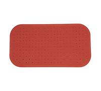 MSV Tappetino da Doccia di Alta qualità, Antibatterico e Antiscivolo, con Ventose, Colore Rosso Terracotta, Profumo di Rose, Circa 36 x 76 cm, Lavabile a 60 °C, Gomma, Large