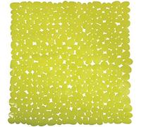 MSV Tappetino Doccia 2108286 Pebble in Verde, 100% PVC, 12 cm
