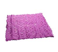 MSV Tappetino Doccia PVC Ciottoli 53x53cm Viola