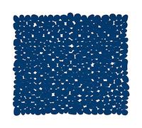 MSV Tappetino Doccia PVC Pebbles-53x53 cm Navy, 100%, Blu Scuro, 53 x 53 x 15 cm