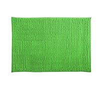 MSV Tappeto da bagno in ciniglia a pelo lungo, 50 x 80 cm, verde