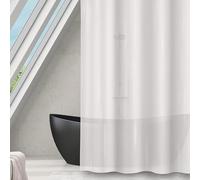 MSV Tenda da Doccia in Poliestere Romana 240x200 cm Bianco Trasparente