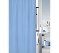 MSV Tenda da Doccia Poliestere 180x200 cm Azzurro