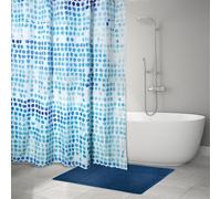 MSV Tenda da Doccia Tappetino Coordinato Blu Acquerello