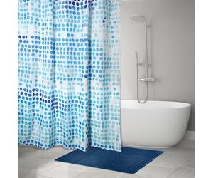 MSV Tenda da Doccia Tappetino Coordinato Blu Acquerello