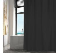 MSV, Tenda da Finestra in Poliestere Elegante e Resistente, Ideale per Soggiorno o Camera da Letto, Dimensioni 240 x 200 cm, Nero, Perfetta per Un Arredamento Moderno