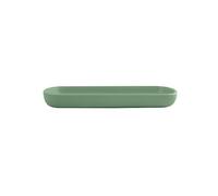 MSV - Vassoio in Ceramica - MAONIE Verde basilico Opaco - Elegante e Pratico - Multiuso per Gioielli e Cosmetici - Design Decorativo - 25,7 x 11,5 cm - Facile da Pulire