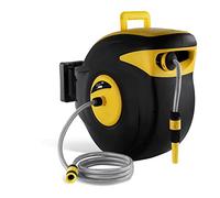 MSW Avvolgitubo Acqua Automatico Riavvolgitore Automatico per Tubi PRO-W 30 (Polipropilene, 30 m, PVC, 8/24 Bar, -5 + 45 °C)