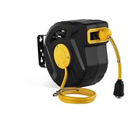 MSW Avvolgitubo aria compressa avvolgitubo pneumatico PRO-A 10 (180°, 10 m + 1 m, raccordo 1/4", rete 1/4 NPT/BSPT, PVC)