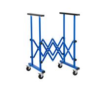 MSW Cavalletto carrozzeria auto telescopico - Ruote con freni MSW-TUS-400