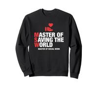 MSW Master of Saving The World Laurea Servizio Sociale Felpa