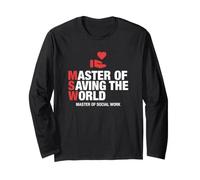 MSW Master of Saving The World Laurea Servizio Sociale Maglia a Manica
