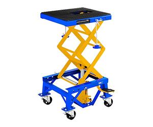 MSW Motor Technics Cavalletto Idraulico Alzamoto con Ruote (135 kg) Acciaio