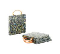 MSW MSW-CP-300-7 - Piastre per gru, 30 x 30 x 3 cm, portata fino a 7.000 kg, 4 pezzi, angoli arrotondati, piastre di supporto