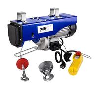 MSW Paranco Argano Verricello Elettrico PROLIFTOR 1000 (1000 kg, 1.600 W, Cavo di acciaio 12 m, Resistenza del cavo 2.500 kg)