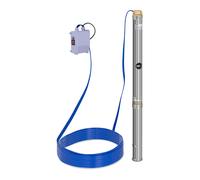 MSW Pompa sommersa per pozzo - 70 mm / 2,75'' - 3800 l/h - 550 W - cavo 20 m / prevalenza 55 m - Acciaio inox MSW-SPP32-055