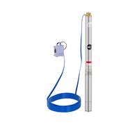 MSW Pompa sommersa per pozzo - 3800 l/h - 750 W - Acciaio inox MSW-SPP32-055-50