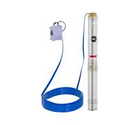 MSW Pompa sommersa per pozzo - 95 mm / 3,75'' - 10.800 l/h - 1.100 W - cavo 50 m / prevalenza 51 m - Acciaio inox MSW-SPP48-110-50