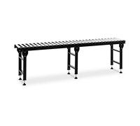 MSW Rulliera Folle Rullo Nastro Trasportatore MSW-RT-4000 (400 kg, 300 cm, 30 Rulli, Altezza Regolabile)
