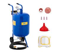 MSW Sabbiatrice Portatile Mobile con Imbuto e Bocchette MSW-MS76A (76 L, 7,6 bar, Acciaio, max. 1000 L)