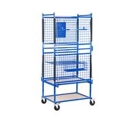 MSW Scaffale officina con ruote - Per parti della carrozzeria - 60 x 90 x 202 cm - 220 kg MSW-RPS-500