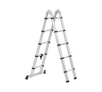 MSW Scala telescopica pieghevole - 10 gradini - Alluminio - Altezza: 0,85 - 1,85/3,20 m MSW TLADDER A380
