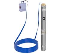 MSW Seconda Mano Pompa sommersa per pozzo - 95 mm / 3,75'' - 10.800 l/h - 1.100 W - cavo 20 m / prevalenza 51 m - Acciaio inox MSW-SPP48-110